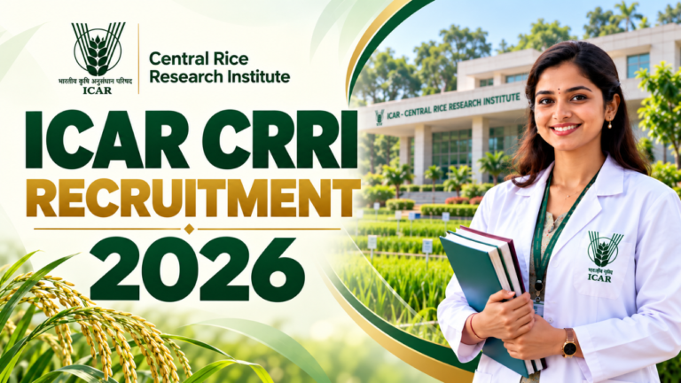 ICAR CRRI Recruitment 2026: 24 Vacancies Announced, Salary Up to ₹42,000, Walk-In Interview Dates